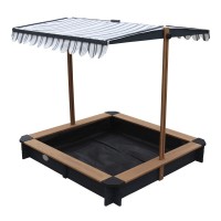 Spatiu de joaca cu nisip Lily Sandpit - Lada cu nisip din lemn pentru gradina- cu copertina Antracit Negru UV 50+ Spatiu de joaca cu nisip Lily Sandpit - Lada cu nisip din lemn pentru gradina- cu copertina Antracit Negru UV 50+